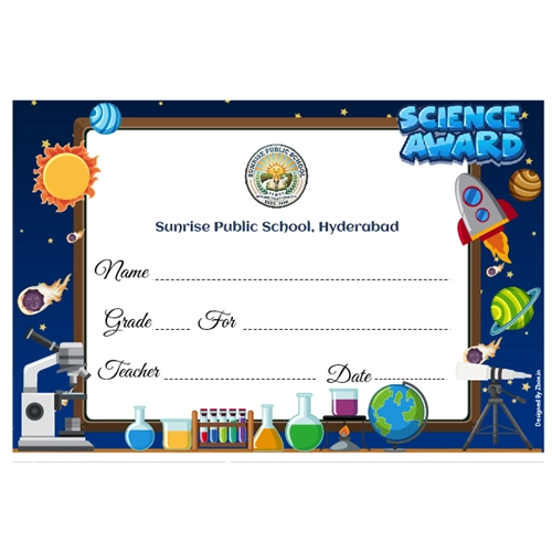 School Science Award 6 x 9 Inches